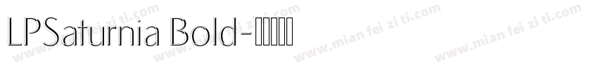 LPSaturnia Bold字体转换
